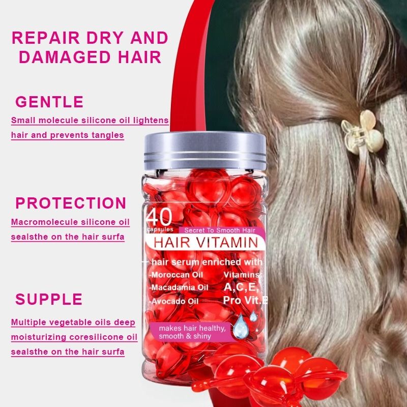 Hair Treatment Serum - No Rinse with Argan Macadamia Avocado Oils - Vitamins A C E Pro B5 - Conditioner for Women & Men Comfort