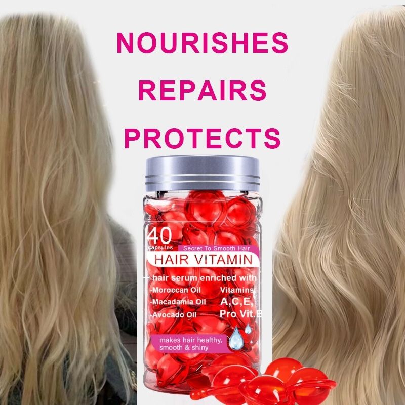 Hair Treatment Serum - No Rinse with Argan Macadamia Avocado Oils - Vitamins A C E Pro B5 - Conditioner for Women & Men Comfort