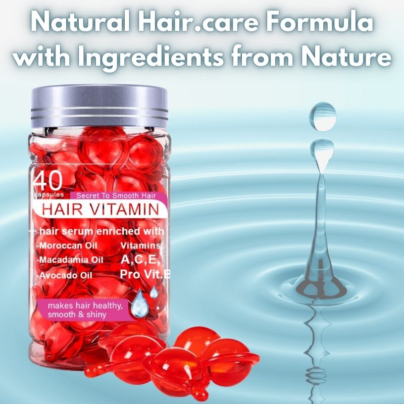Hair Treatment Serum - No Rinse with Argan Macadamia Avocado Oils - Vitamins A C E Pro B5 - Conditioner for Women & Men Comfort