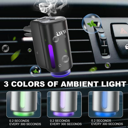 LWW Upgraded Smart Car Air Freshener Set, 8 Large Bottles (80ml) French Essential Oil Diffuser, 3 Intensity Levels for Car/Home/Travel cute car accessories