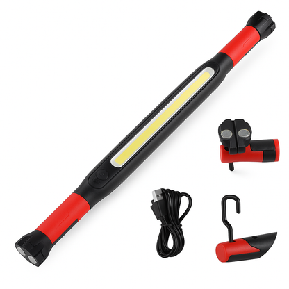 rechargeable COB work light for car repair and garage use