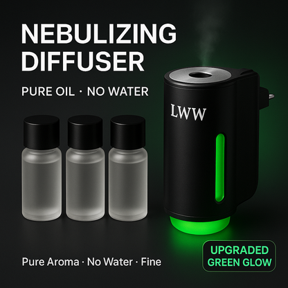 LWW Dual Car Diffuser Set with 3 Premium French Essential Oils Long Lasting Fragrance for Car & Home Waterless Auto Off Feature