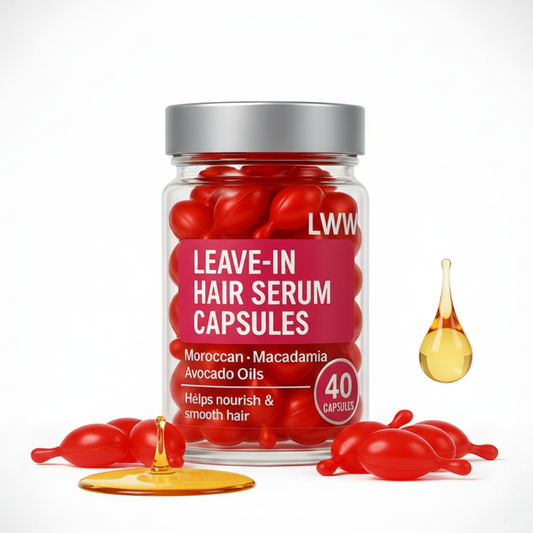 no-rinse hair serum capsules with argan oil for daily hair care