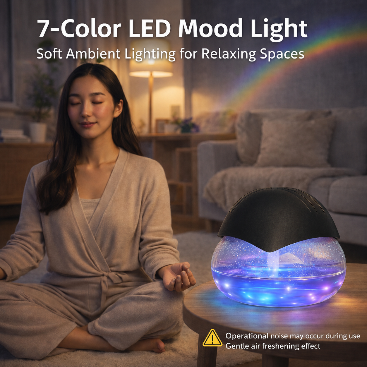 LWW Water-Based Aroma Diffuser with LED Light – product view 6