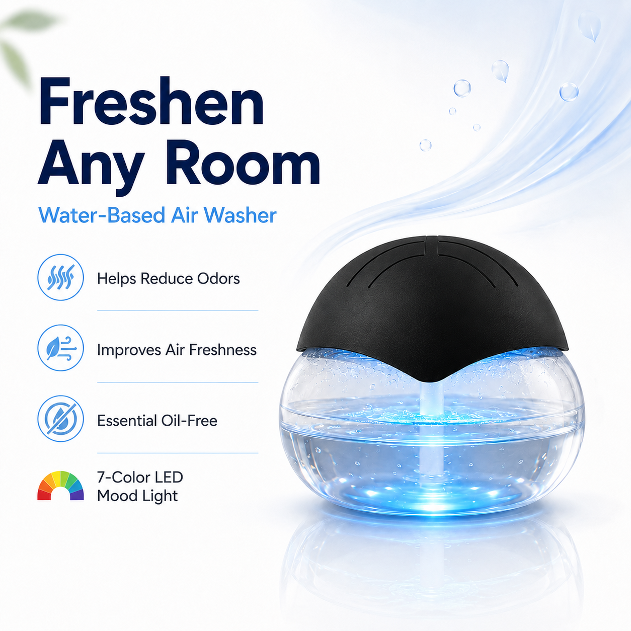 LWW Water-Based Aroma Diffuser with LED Light – product view 11