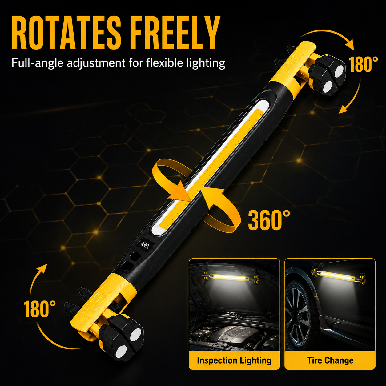 LWW Magnetic Rechargeable LED Work Light – product view 7