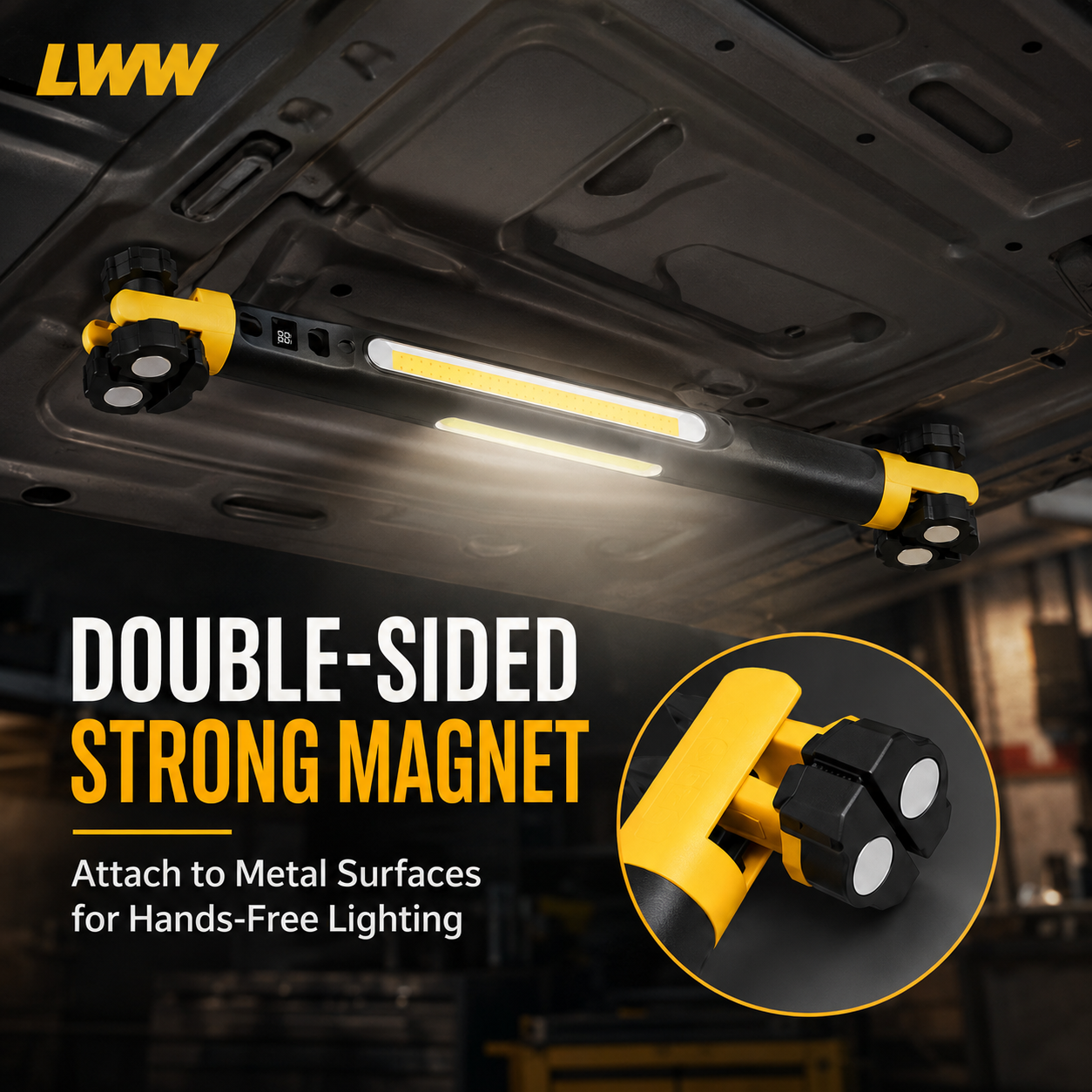 LWW Magnetic Rechargeable LED Work Light – product view 8
