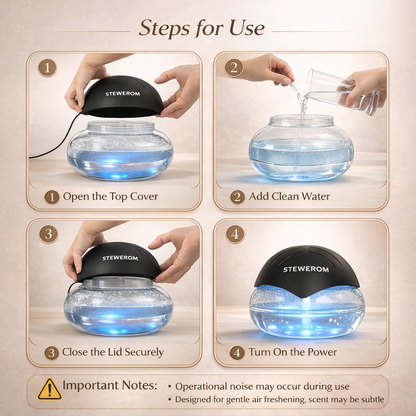 desktop air purifier with diffuser oil for office use