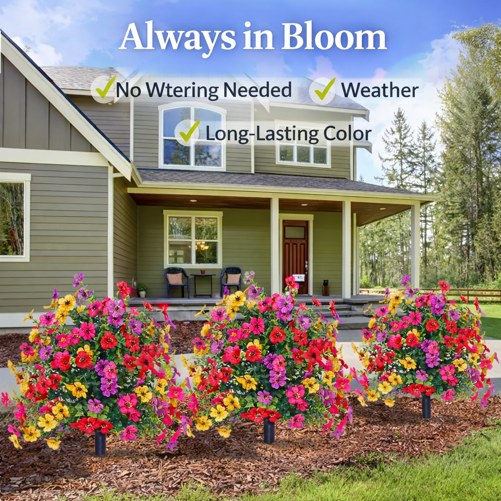 decorative faux flowers for home garden and patio