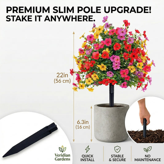 artificial outdoor flowers for porch and garden decoration