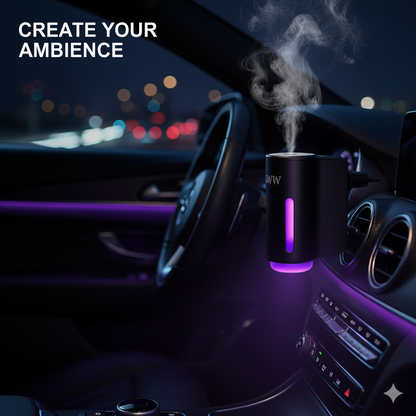 LWW Dual Car Diffuser Set with 3 Premium French Essential Oils Long Lasting Fragrance for Car & Home Waterless Auto Off Feature